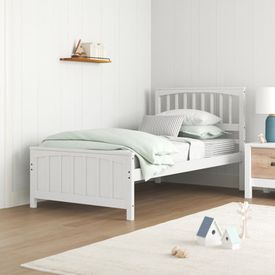 Lit standard simple en bois massif Perry