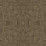 Ceiling Brown Intricate Floral Wallpaper
