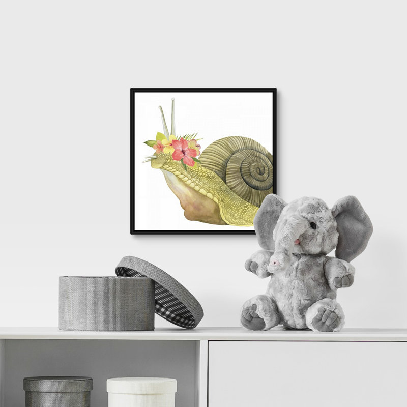 Art sur toile tropical halo i Shuttleworth, H 12 po x l 12 po x P 1,75 po, Cadre flottant noir