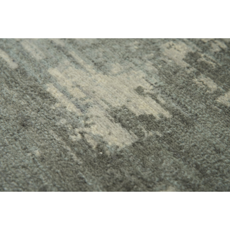 Tapis gris en laine Pettis, Rectangle 3 pi x 5 pi