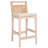 Velga Solid Wood Upholstered Counter Stool -1908621503