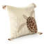 Housse de coussin en polyester orange / beige
