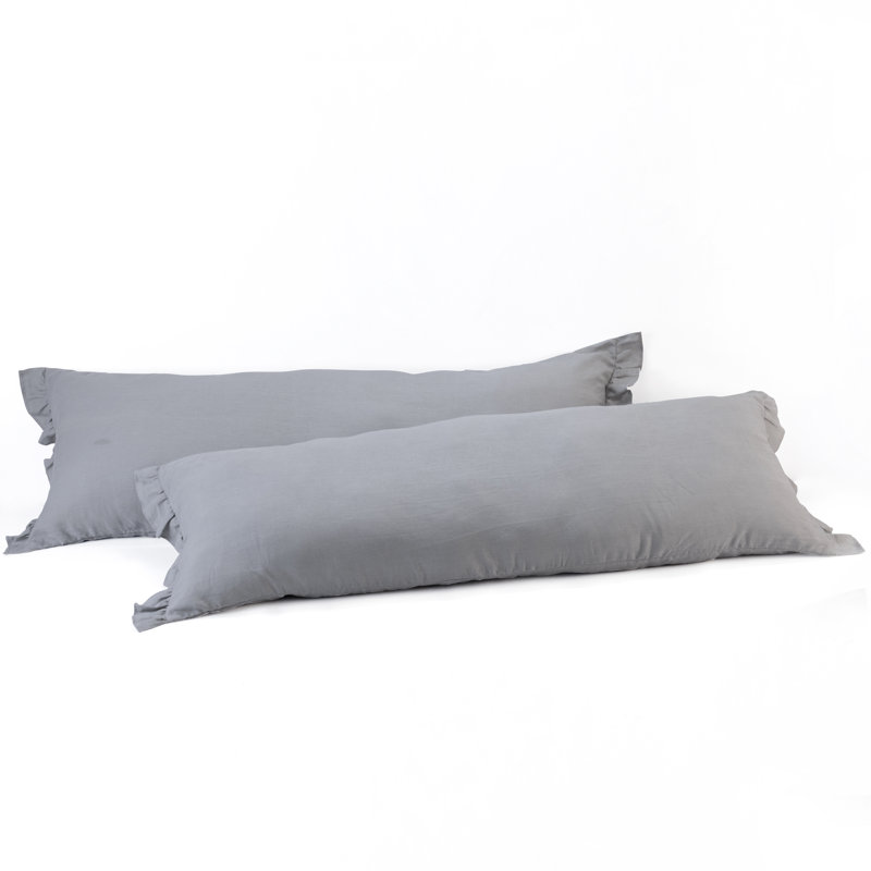  Housse de coussin d'extérieur en lin, Gris