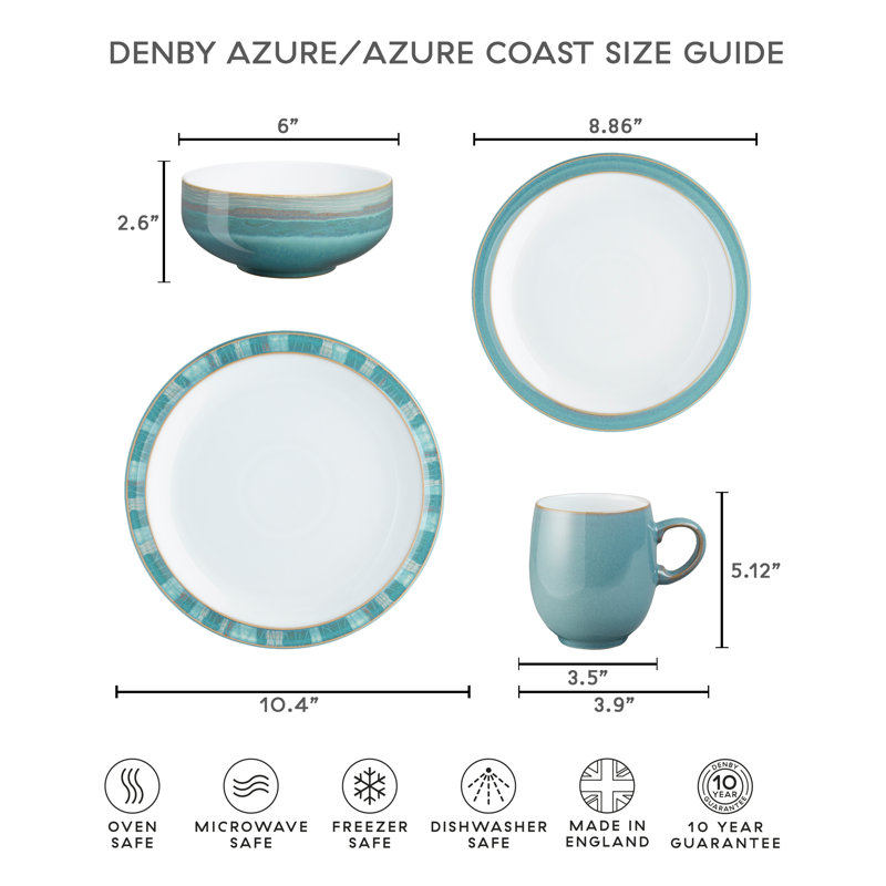14 oz. Denby Azure Coast Grande tasse