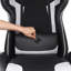 Blue Elephant Faux Leather Swiveling PC & Racing Game Chair with Footrest