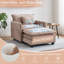 Fauteuil surdimensionné en chenille de 41 po avec repose-pieds - confort et style moelleux pour l'espace de vie-2030749560
