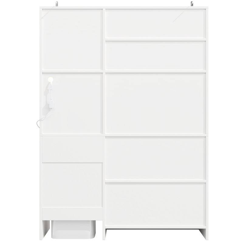 180cm Kitchen Pantry, White