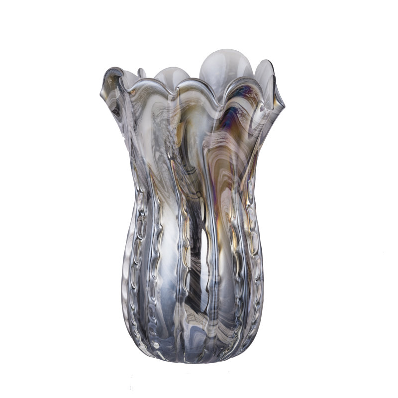 Vase de table Ayeden, H 11 po x l 8,3 po x P 8,3 po