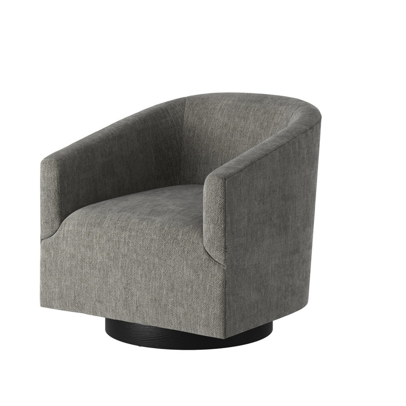 No Sag Springs Charcoal Swivel Chair For Train Station - Comfortable, Stable Comfortable Guest Hardwood Frame, Foam Cushion
