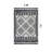 White Geometric Pattern Shag Rug – Medium Pile, Easy To Clean, Pet Friendly-451901542