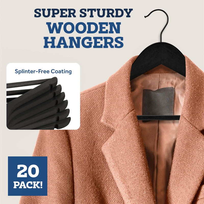 Wood Standard Hanger, Black
