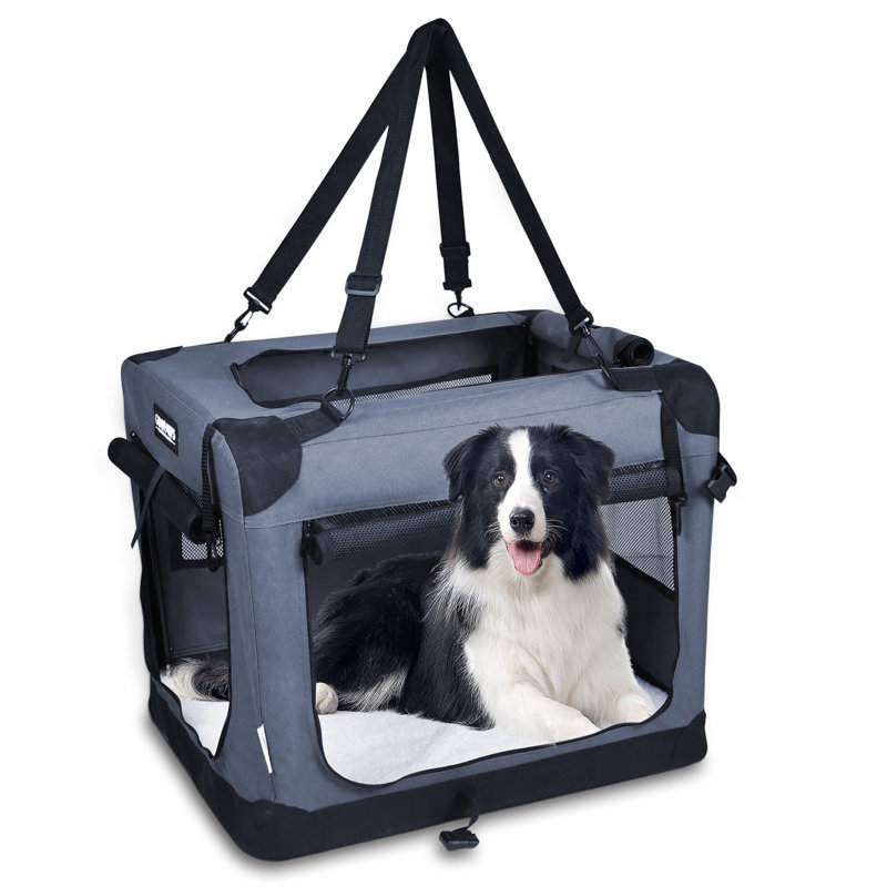 Caisse pour chien Jespet, Gris, H 23 po x l 21 po x P 26 po