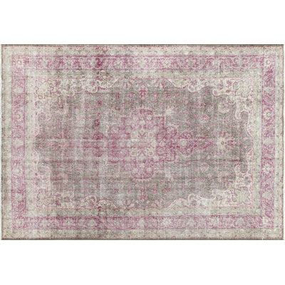 One-of-a-Kind 7' X 10'2" 1960s Wool Area Rug in Gray