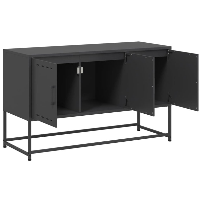 No_Yes_No_No_No Unfinished TV Stand, 100.5cm, Black