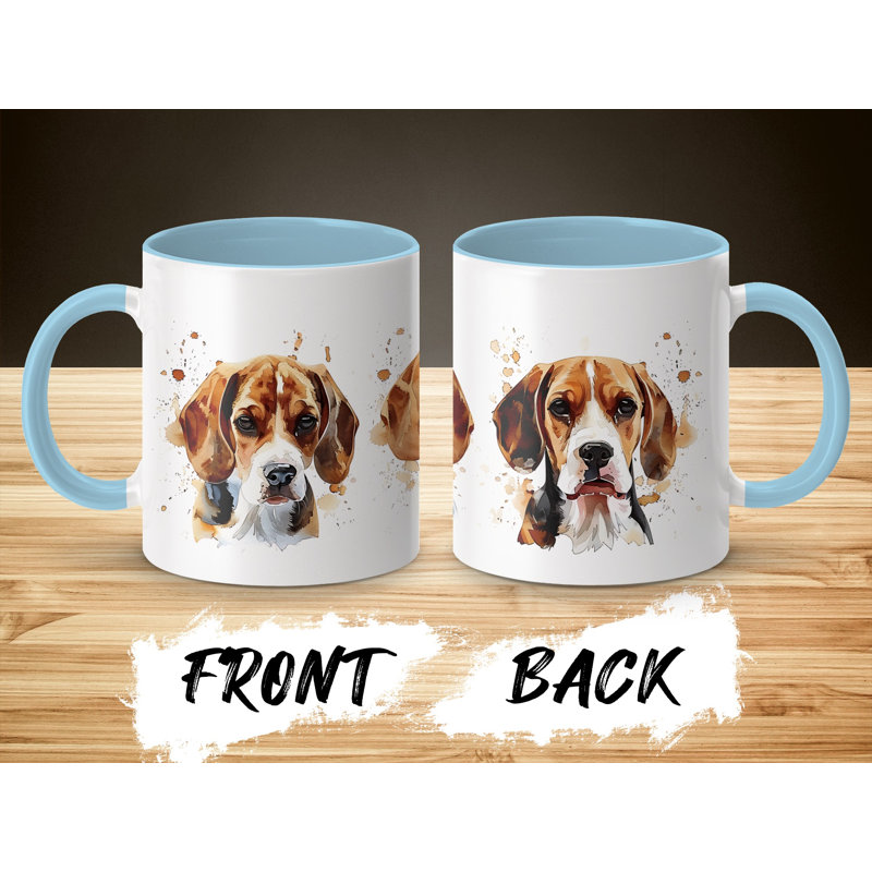 Ceramic Coffee Mug, 3, Light Blue