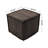 Hampton Square Pouf Ottoman - Walnut Brown-1781876266