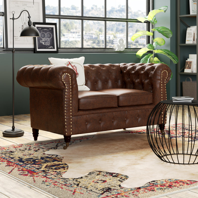 Batch Faux Leather Loveseat