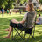 Frameless Stadium Chair, XXL Oversized Padded Folding Chair with Phone Holder, Cooler Bag & Side Pocket-1867385328