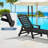 Swann Outdoor Chaise Lounge With Arms & Wheels-107144115