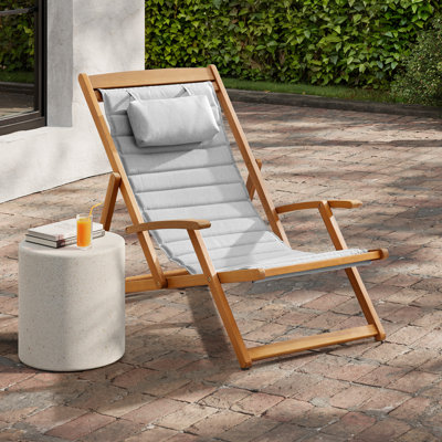 Clara Folding Outdoor Deck Chair