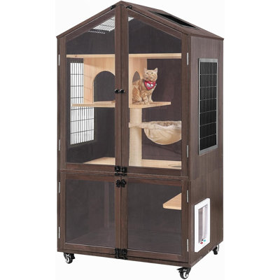 Solid Wood Litter Box Enclosure