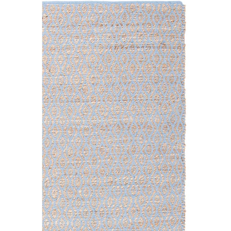 Parkman Hand Woven Jute/Cotton Rug in Silver/Natural, Rectangle 5' x 8'