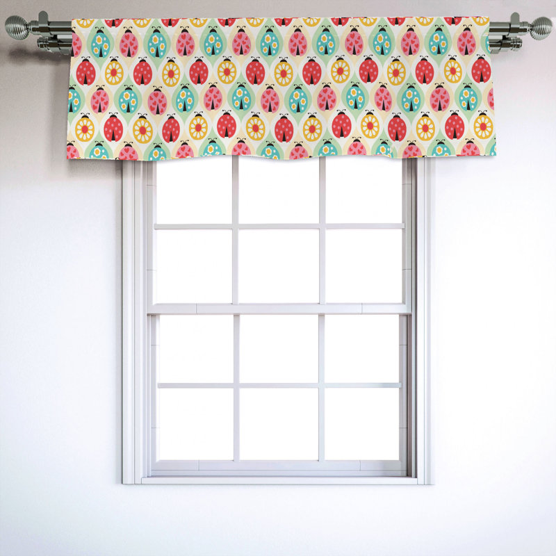 Sateen Ruffled Window Valance