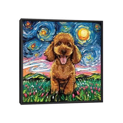 " Apricot Poodle Night " by Aja Trier