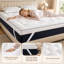 Microfiber 10 cm Mattress Topper for Back Relief, Breathable Cool Comfort -1903590167