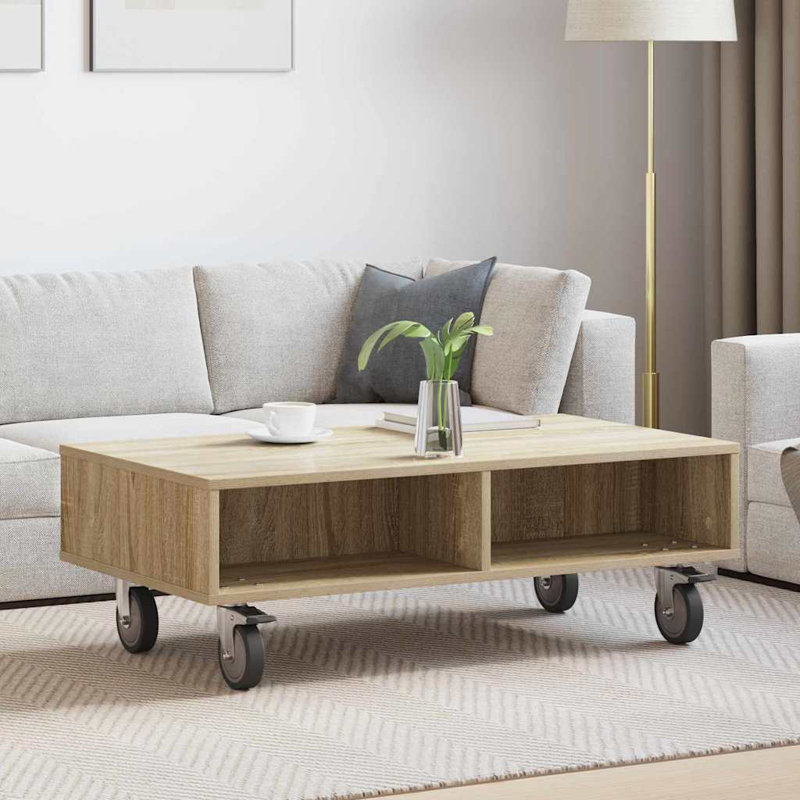 Coffee Table with Storage, Sonoma Oak