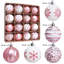 16 pièces de boules de Noël, décoration d'arbre de Noël, décoration de fête de mariage-1188959843