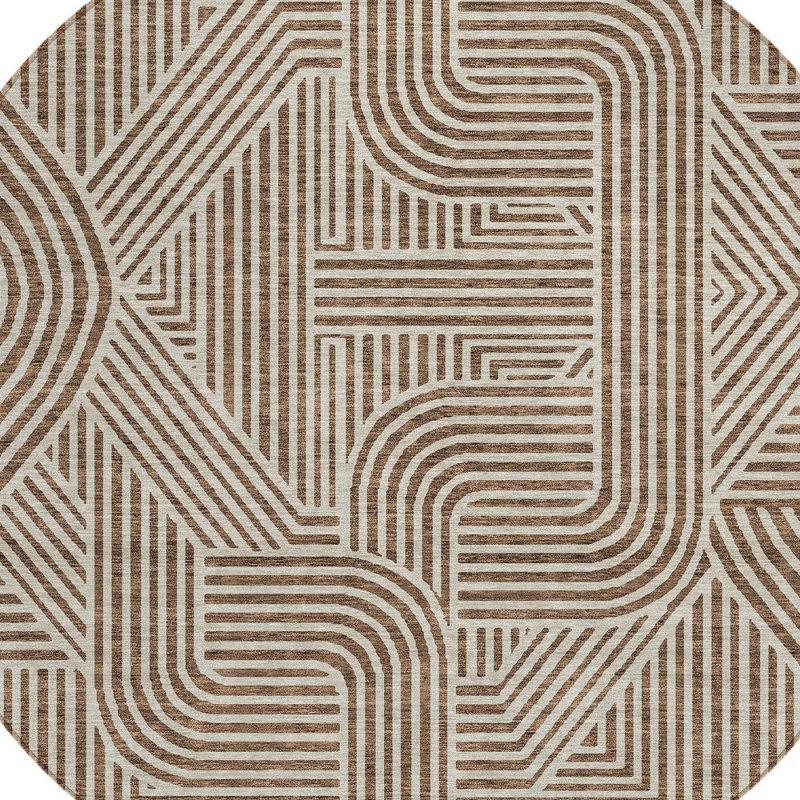 Tapis d'intérieur rond 8 po
