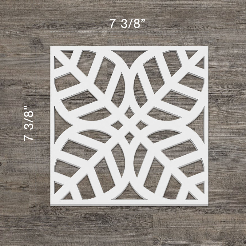 Panneaux muraux décoratifs Garland, H 7,375 po x l 7,375 po x P 0,375 po
