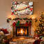 Scène de cuisson de Noël avec rouleau à pâtisserie et biscuits, ensemble de 3 impressions sur toile-749868789