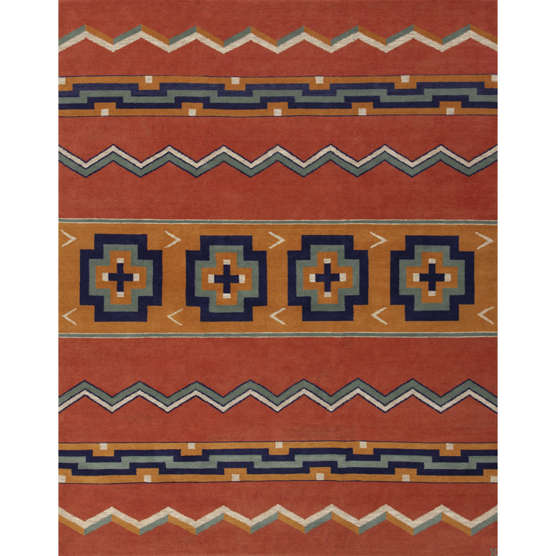 Mesa Wool Southwestern Area Rug, Rectangle 4' x 6'