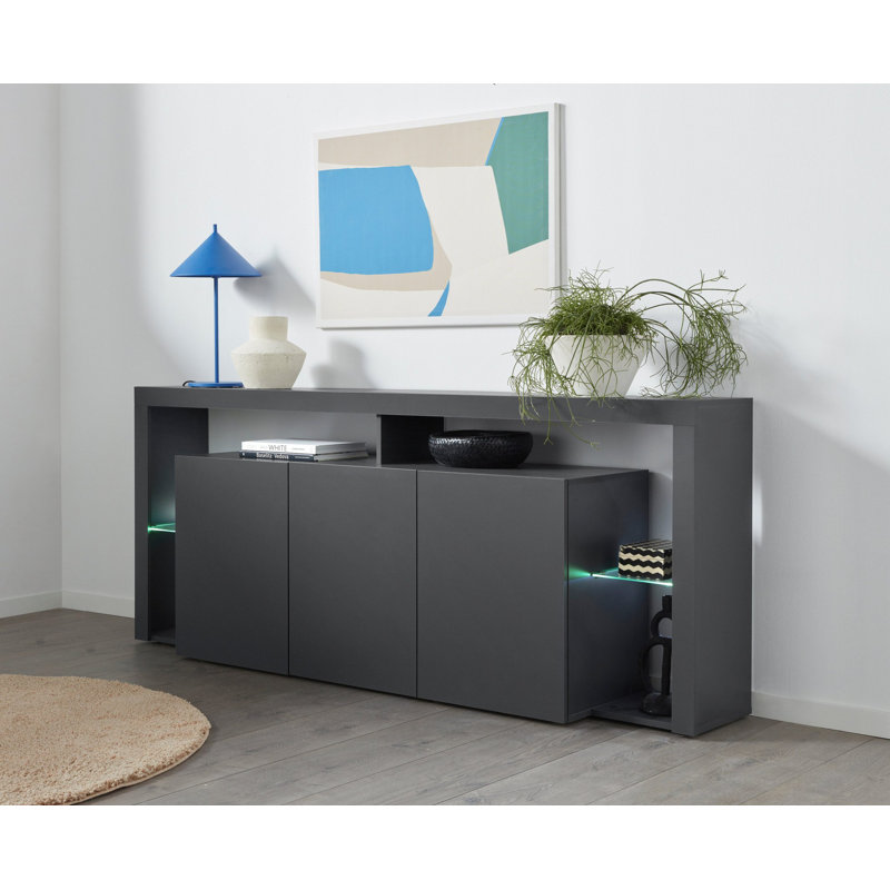 Carlhenry 200cm Sideboard, Black
