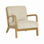 Chaise d'appoint moderne à rayures avec coussin, structure en bois et siège rembourré, idéale pour le salon-1805371022