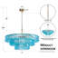9-Light 32"W Polished Brass Modern Tired Chandelier With Hand-Blown Glass For Dining Room Or Living Room-337654080