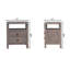 Table de chevet 2 tiroirs Acid Wash