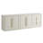 101" Sideboard with Wavy Stripe Pattern Door, White Sand