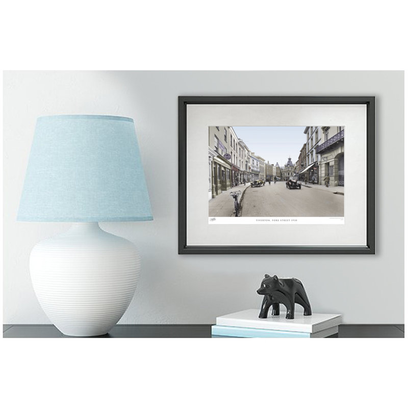 Tiverton, Fore Street 1930 by Francis Frith - Single Picture Frame Print, 45cm H x 60cm W x 2.3cm D