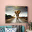 «Single Walking Elephant», reproduction de photo sur toile tendue-33267640-113140914