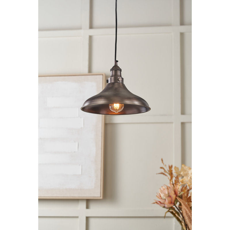 1 - Light Bowl Pendant, Bronze
