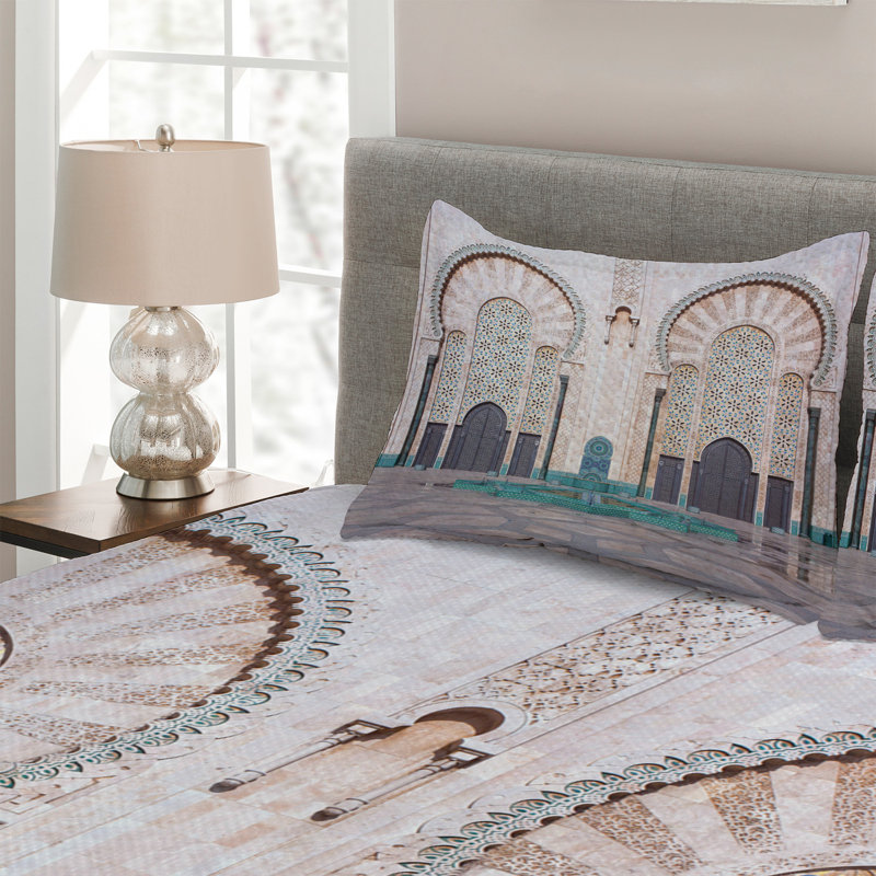 Polyester Coverlet, King Bedspread + 2 Shams