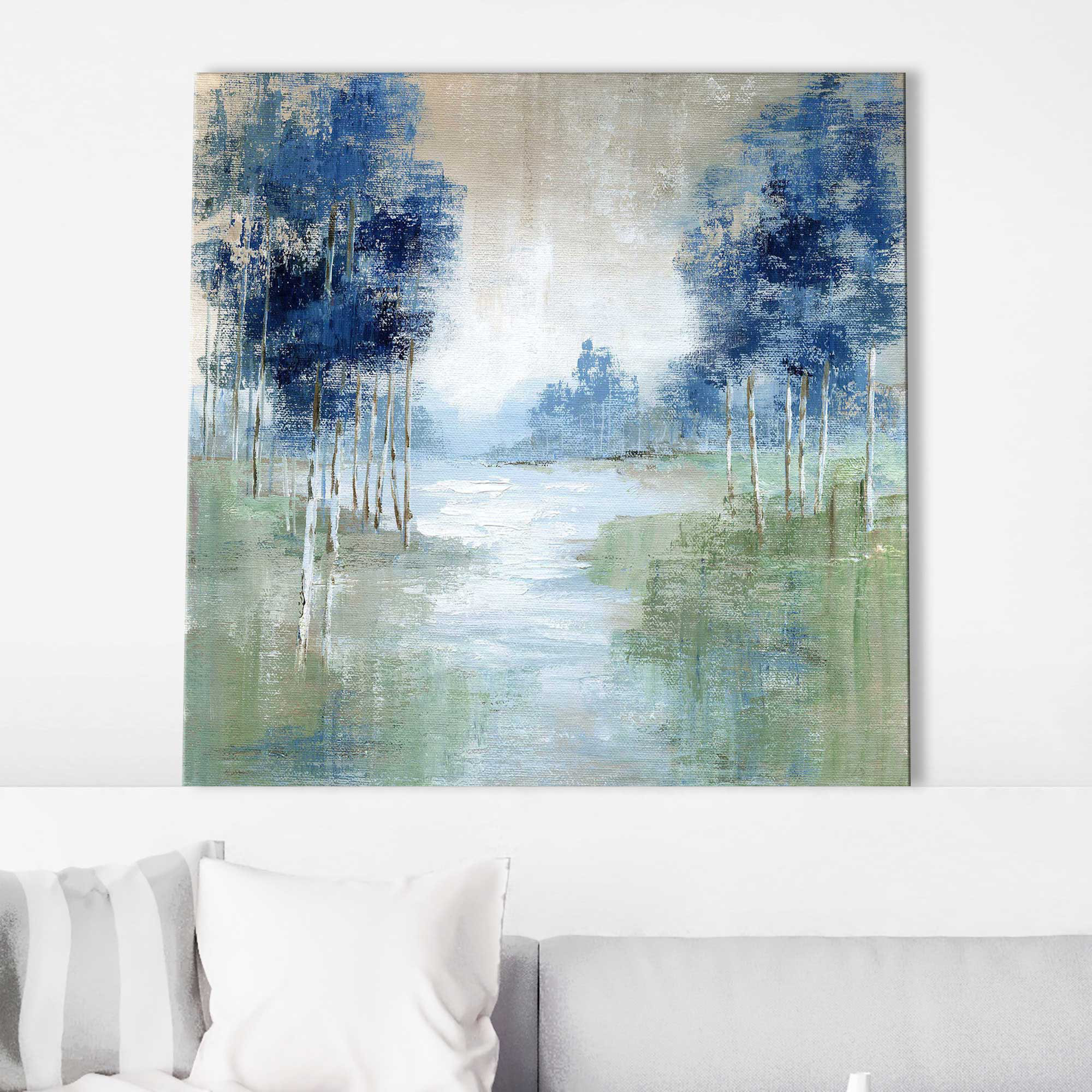 Millwood Pines Birch River by Nan - Wrapped Canvas Print | Wayfair