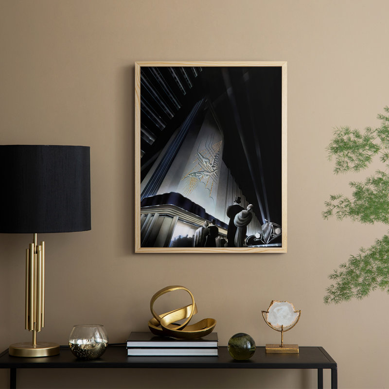 Opening Night Framed Print - Solid Wood, 11" H x 9" W