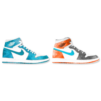 Sneaker Set Acrylic Wall Art