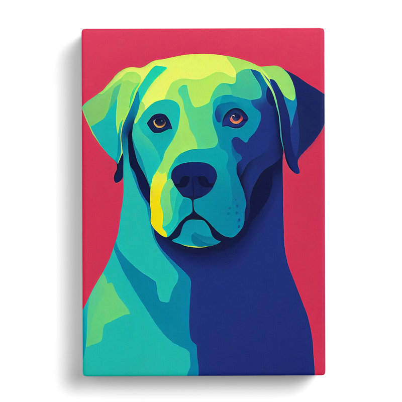 Pelcha Labrador Retriever Abstract Vol.4 - Wrapped Canvas Print, 50cm H x 35cm W x 3cm D