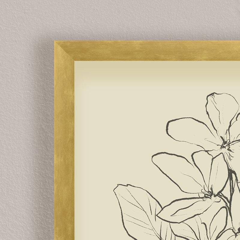 Nature Inspired " 1" Framed Print Wall Art, 20" H x 16" W