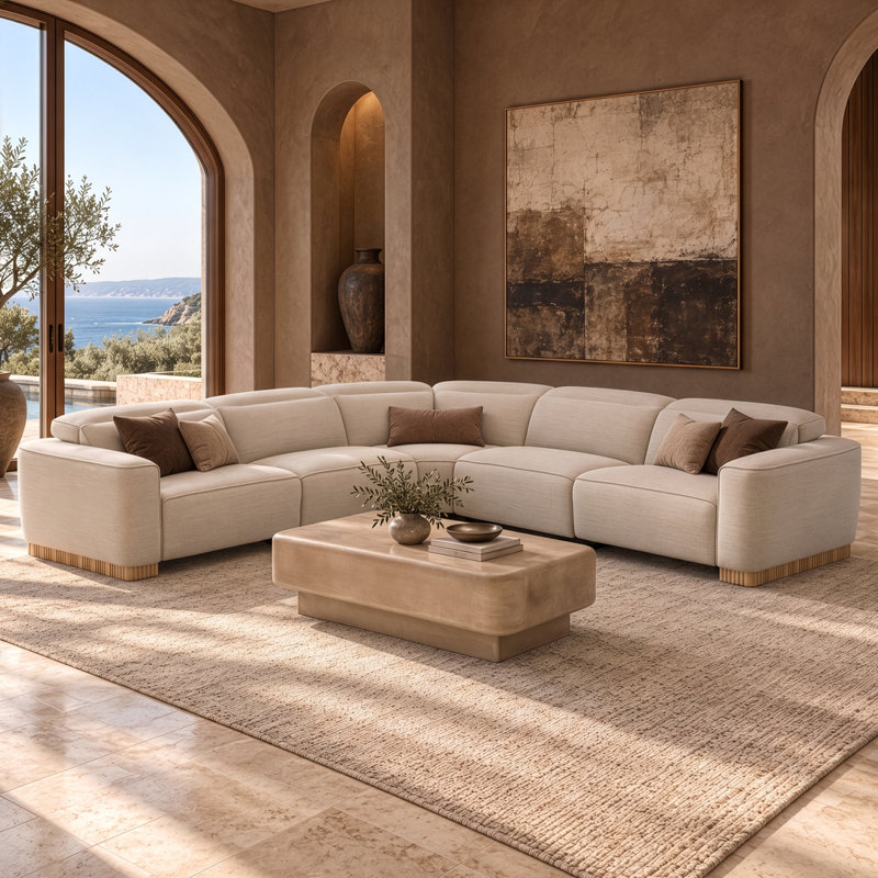 Margelene - Modern Mango Wood Rectangular Coffee Table